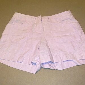 Lilac Linen Shorts, Ann Taylor Loft